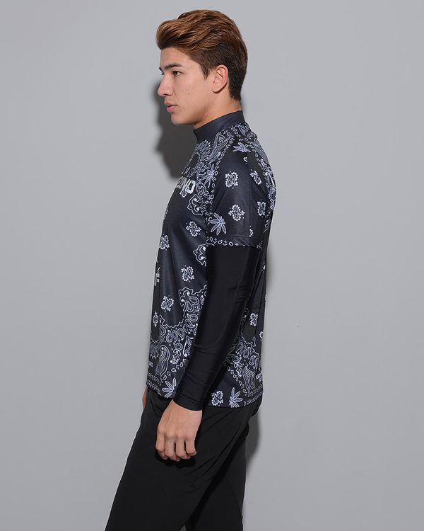 S/S MOCK NECK SHIRT (BANDANA) - Image 6