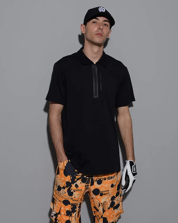 ZIP UP POLO SHIRT (SOLID) - Image 8
