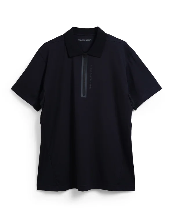 ZIP UP POLO SHIRT (SOLID) - Image 2