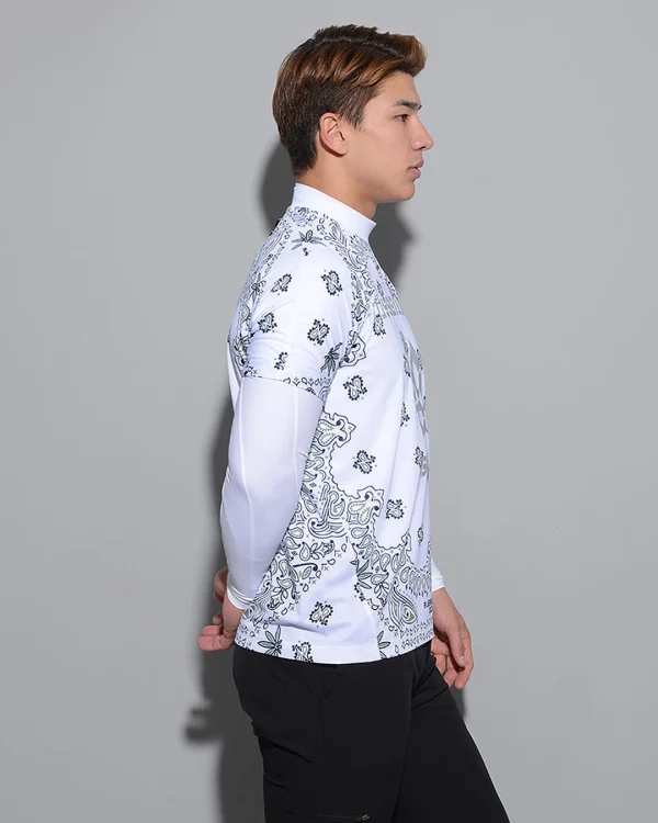 S/S MOCK NECK SHIRT (BANDANA) - Image 7