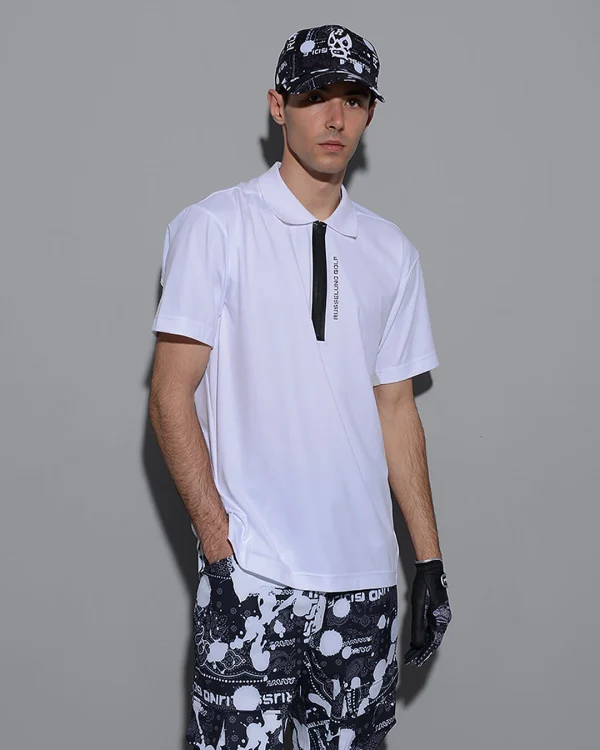 ZIP UP POLO SHIRT (SOLID) - Image 11